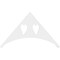 Ekena Millwork Pitch Winston Architectural Grade PVC Gable Pediment, 48"W x 28"H x 1"P (14/12) GPP048X028X100WIN - alternate 2